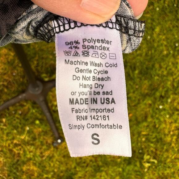 Lularoe Julia Black and Brown T-Shirt Dress Women's size Small - Picture 8 of 8